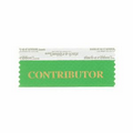 Contributor Award Ribbon w/ Gold Foil Imprint (4"x1 5/8")